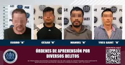 rdenes de aprehensin contra cuatro hombres