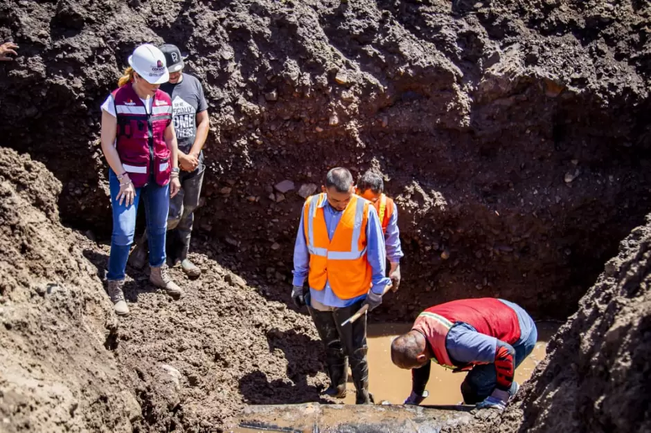 Obras para el mejoramiento para atender la demanda de agua potable y alcantarillado sanitario en Rosarito