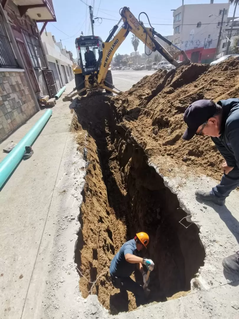 Trabajos en sistema de alcantarillado sanitario