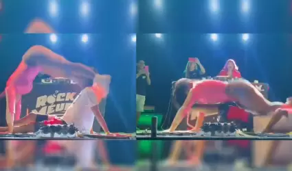 Hombre se fractura el brazo a mitad de baile