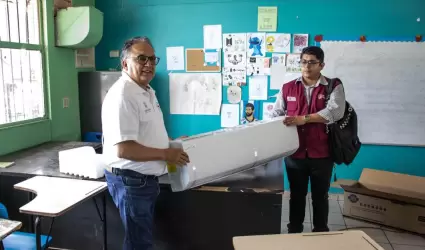 Aire acondicionado en escuelas de San Felipe