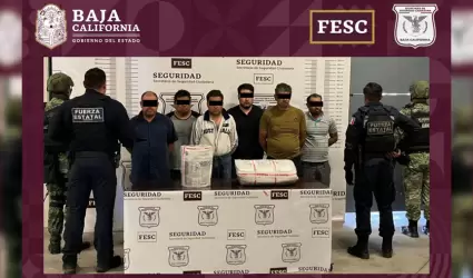 Seis hombre detenidos con metanfetamina