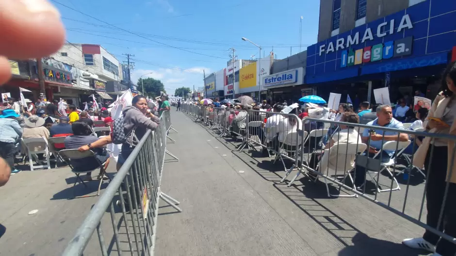 Calles bloqueadas por visita de Claudia Sheinbaum