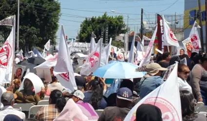 Calles bloqueadas por visita de Claudia Sheinbaum