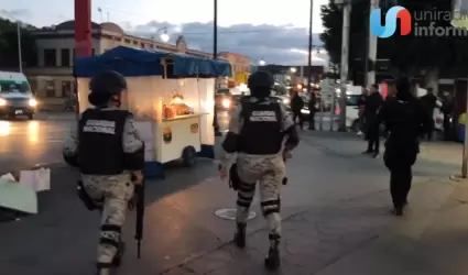 Guardia Nacional en operativos en las zonas de bares y restaurantes de Tijuana