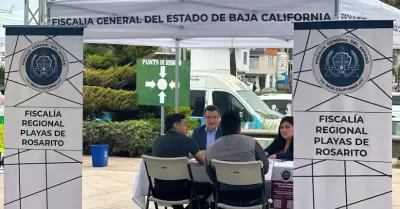 Instalan en playas de rosarito módulo "Fiscalía en tu Comunidad"