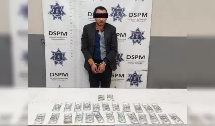 Detenido con billetes falsos