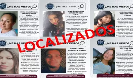 6 personas que contaban con reporte de b�squeda