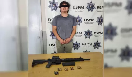 Detenido con fusil de asalto