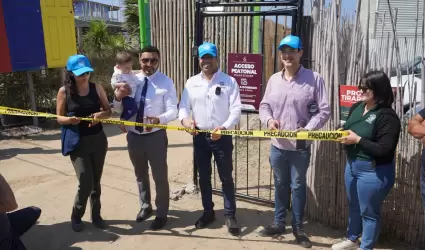 Apertura paso peatonal Playa Stacks Ens