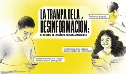 La trampa de la desinformacin: el negocio de engaar a personas migrantes