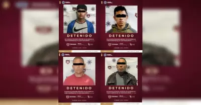 4 detenidos por elementos de la polica