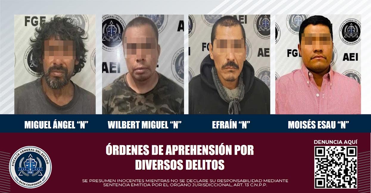 FGE pone a disposición de un juez a cuatro hombres con orden de ...