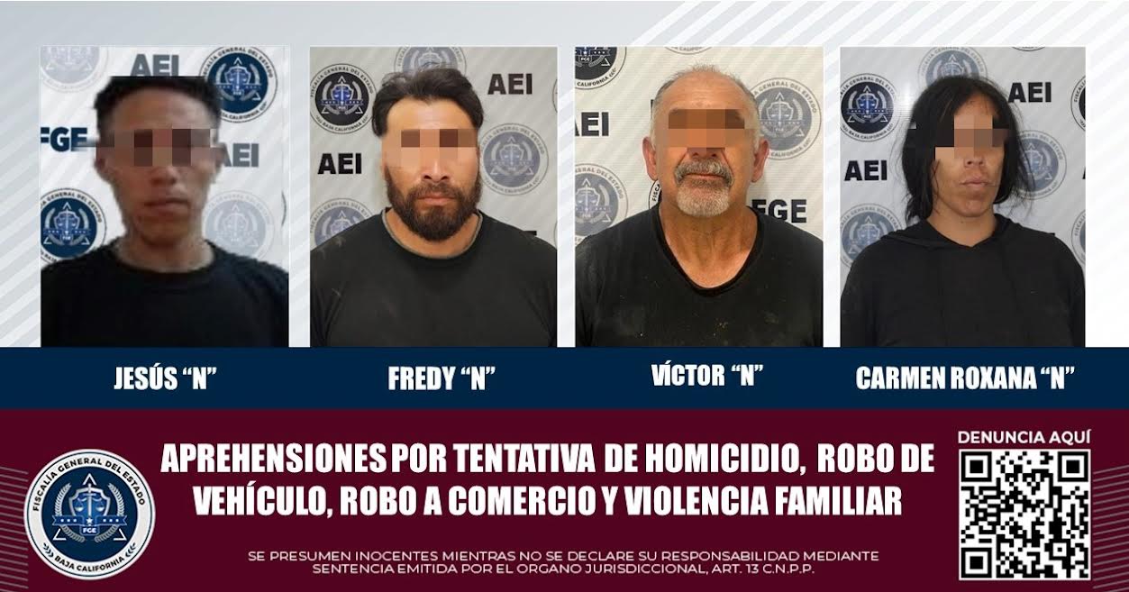 Detiene la FGE a cuatro personas que contaban con orden de aprehensión ...