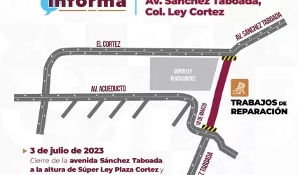 Anuncia CESPT rutas alternas en dos puntos de la rehabilitaci�n del acueducto Fl