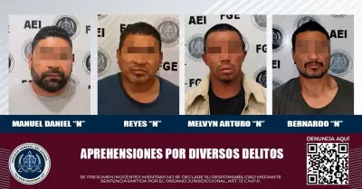 Aprehendidos por diversos delitos