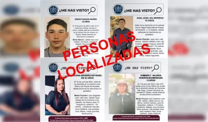 4 personas localizadas