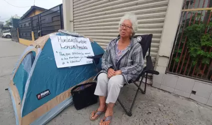 Huelga de hambre frente a "La Peni"