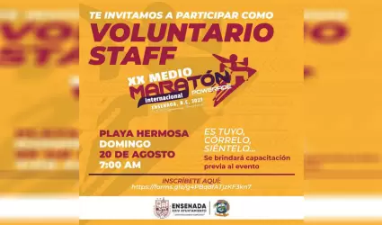 Llama Gobierno de Ensenada a j�venes a liberar servicio social en Medio Marat�n