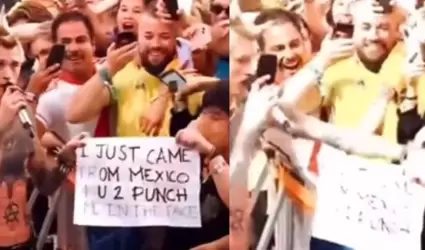 Machine Gun Kelly golpea a fan