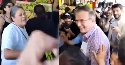 Marcelo Ebrard en mercado de Cuernavaca