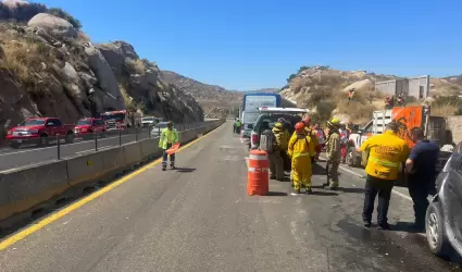 Accidente en carretera Tijuana-Tecate