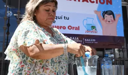 Ofrece Secretar�a de Salud medidas preventivas y vida suero oral en casas de hid