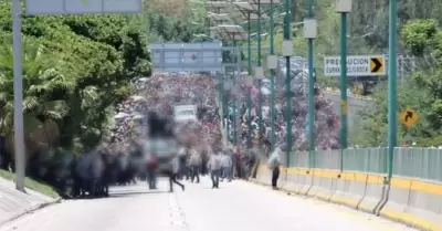 Bloqueo carretero en Chilpancingo