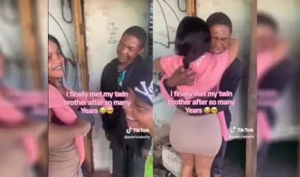 Video de reencuentro de gemelos se vuelve viral en redes sociales