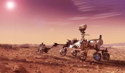 Marte explora la superficie del planeta.
