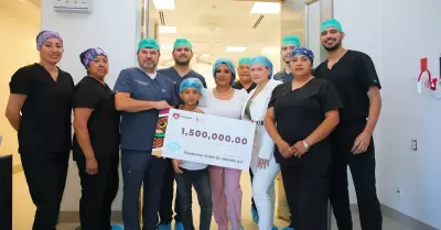 Entrega alcaldesa 1.5 mdp a Fundaci�n Visi�n Dr. M�ndez para realizar cirug�as d