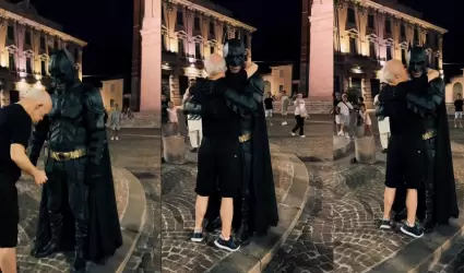 Tras conocer a Batman, reacci�n de hombre con s�ndrome de Down conmueve en inter