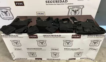 Armas de fuego y chalecos antibalas