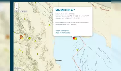 Sismo en San Felipe