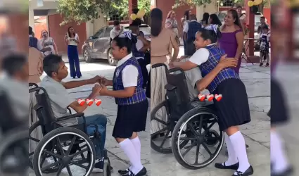 Padre e hija bailando