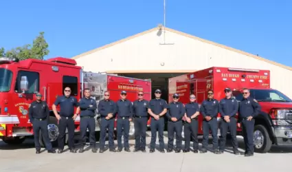 Miembros del Distrito de Proteccin contra Incendios de Borrego Springs.