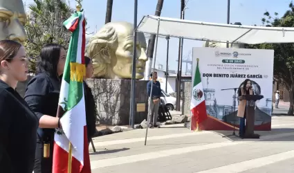 Ceremonia Cvica CLI aniversario del fallecimiento de Don Benito Jurez