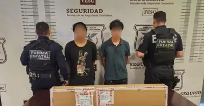 Adolescentes asegurados en posesin de arma larga