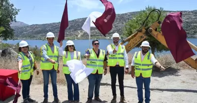 Da secretario del agua banderazo de inicio de obra de la 2da l�nea de conducci�n