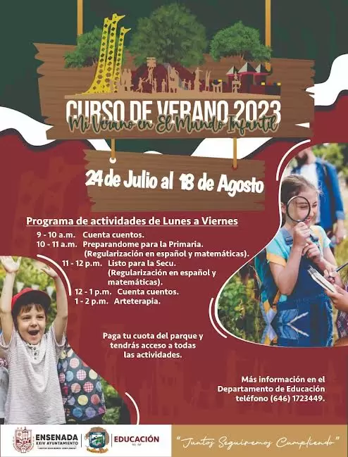 Brindar� Gobierno de Armando Ayala curso de verano en Parque Mundo Infantil
