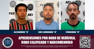 rdenes de aprehensin por robo de vehculo, robo calificado y narcomenudeo