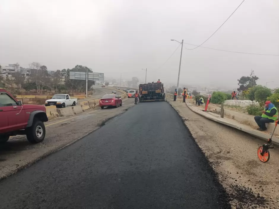 Trabajos de rehabilitacin de vialidades en Playas de Tijuana