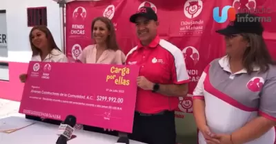 Rendichicas entrega tercer donativo en Tijuana del programa "Carga por Ellas"
