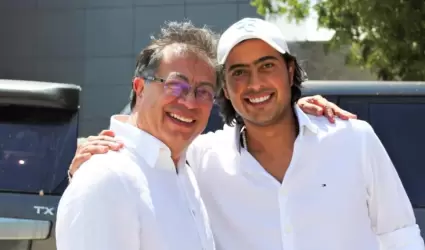 Gustavo Petro y su hijo Nicols