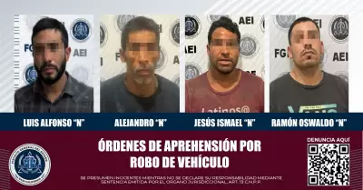 4 detenidos por robo de vehculo