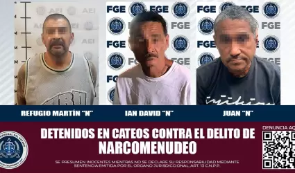 Detenidos en Cateo