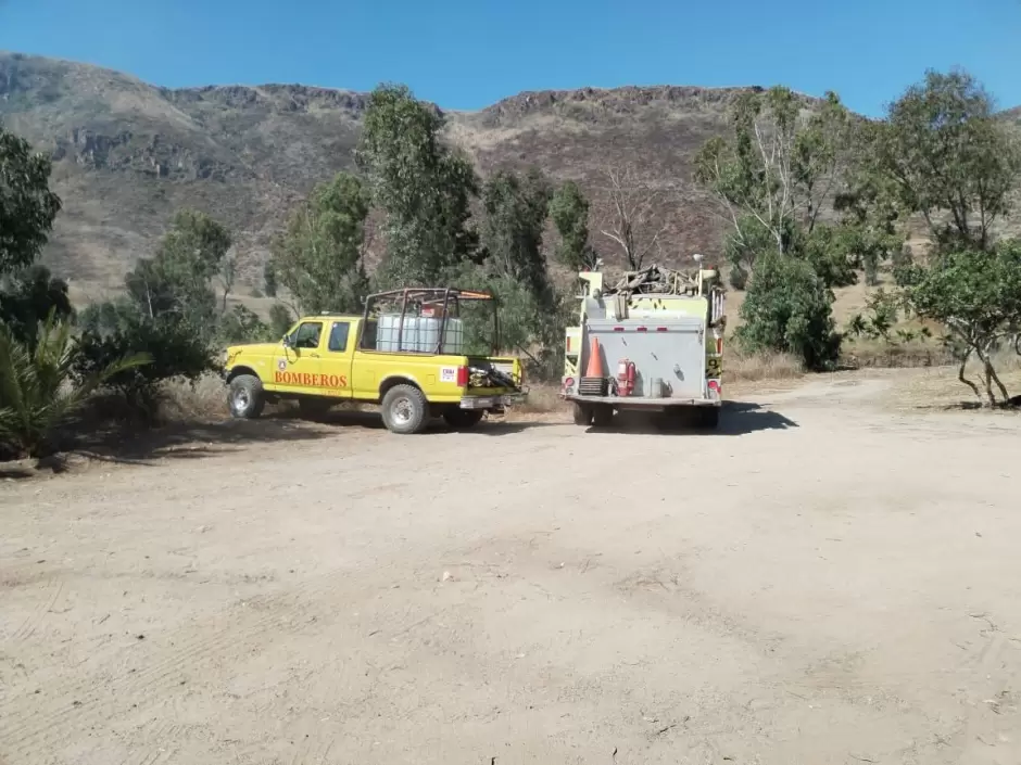 Incendio forestal en Rosarito