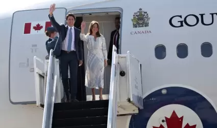 Justin Trudeau y Sophie Grgoire en visita a Mxico.