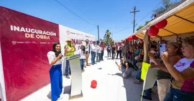 Inauguracin de obra de pavimentacin en colonia Mirador Capistrano