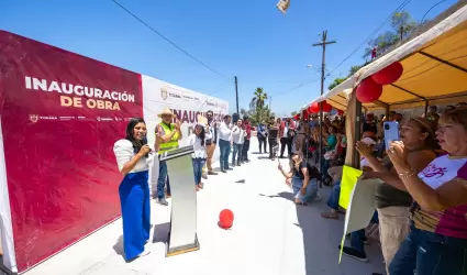 Inauguracin de obra de pavimentacin en colonia Mirador Capistrano